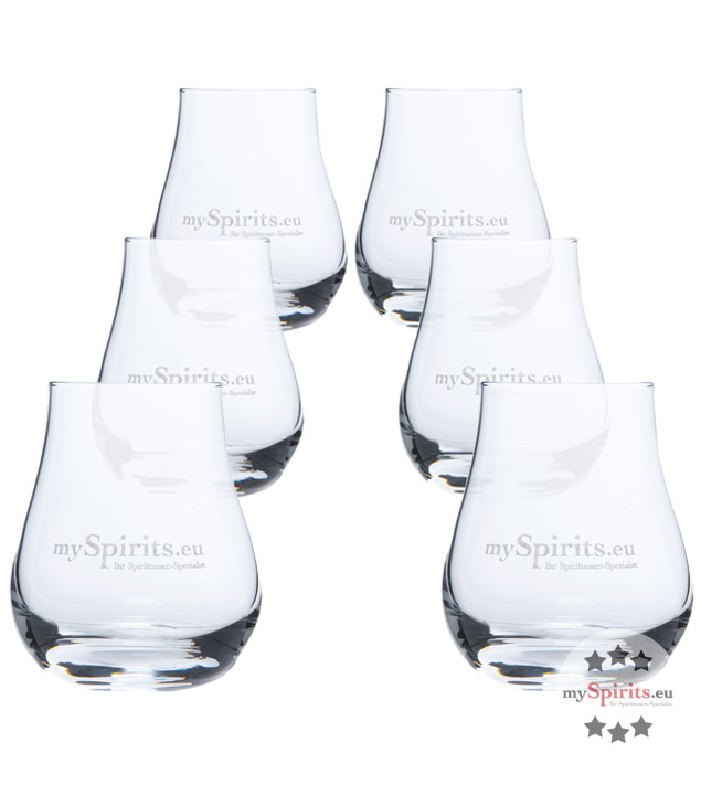 6 x Signatory Whisky Tasting Nosing Gläser mit Eichstrich Degustationgläser 