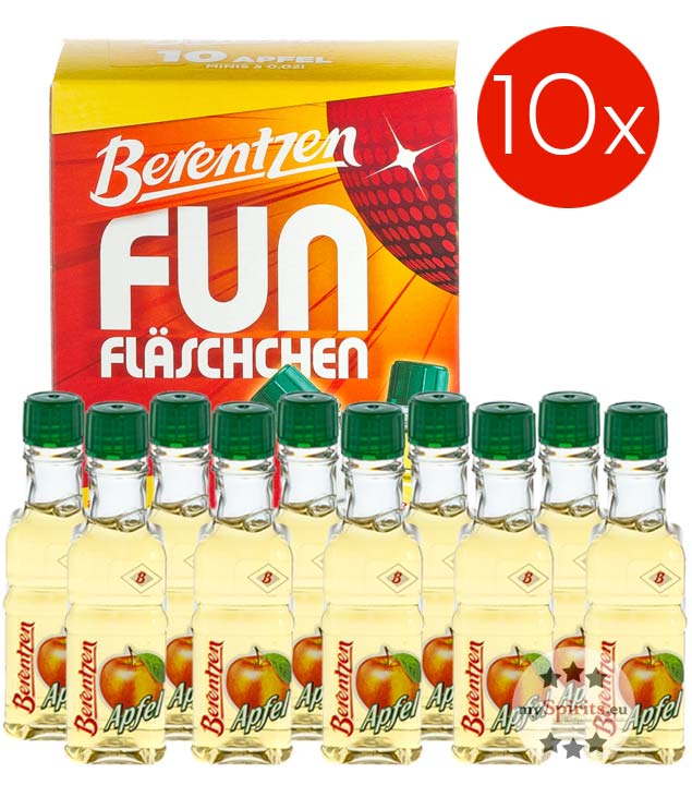 Berentzen Fun Apfelkorn Likör Kombi x10 online kaufen | mySpirits