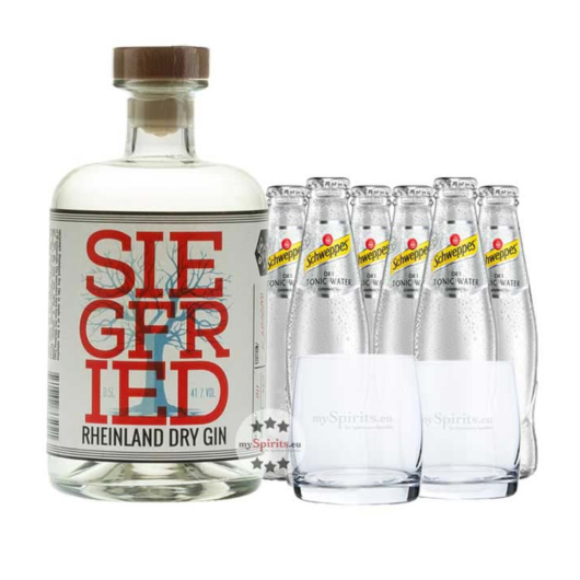 Dry Rheinland Tonic Schweppes & Set Siegfried Gin Dry