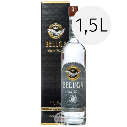 Magnumflasche Vodka Beluga Gold Line kaufen!