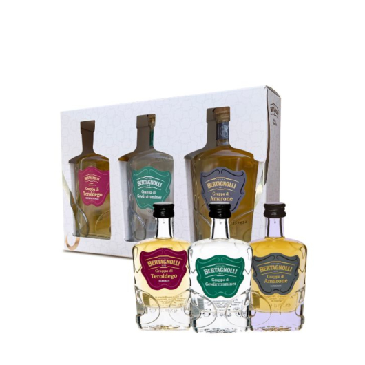 Bertagnolli: Geschenkset Experience / 42 % vol / 3 x 0,2 Liter-Flasche