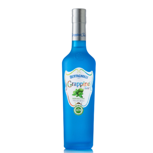 Bertagnolli Grappino Twist Basilico & Lime / 28 % vol / 0,5 Liter-Flasche