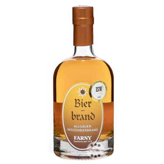 Farny Alt-Dürrener Bierbrand aus dem Allgäu / 40 % Vol. / 0,5 Liter-Flasche in Geschenkdose