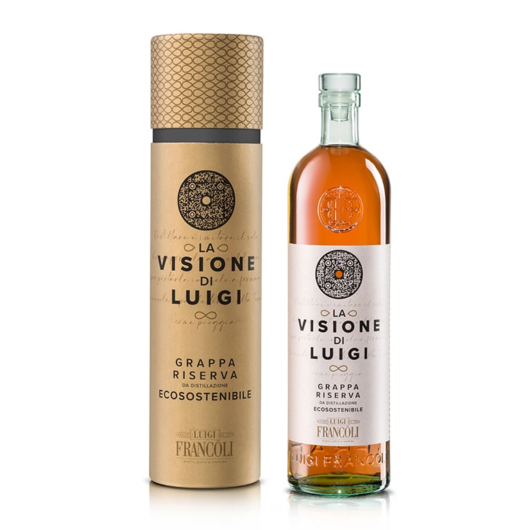 Francoli: La Visione di Luigi Riserva Grappa / 40 % vol / 0,7 Liter-Flasche