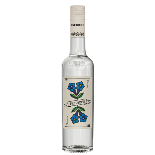 Freihof 1885 Enzian Schnaps / 35 % vol / 0,5 Liter-Flasche