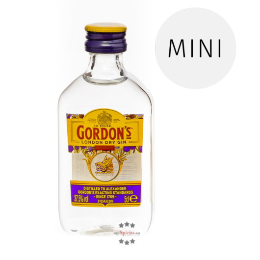 Endgültige Ankunft! Nicht verpassen! Gordon\'s London Dry Gin MINI cl 5