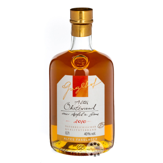Guglhof: Alter Obst Brand - Jahrgangsbrand / 40% Vol. / 0,7 Liter - Flasche 