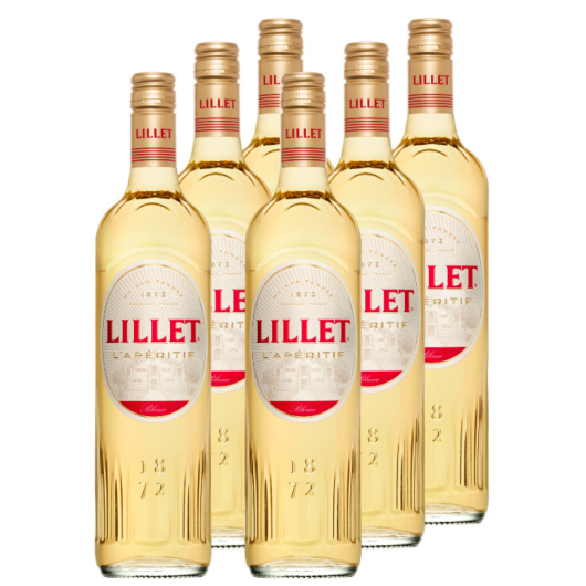Lillet Blanc Weinaperitif 6er-Pack / 17 % vol / 6 x 0,75 Liter-Flasche