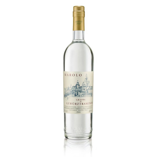 Marolo: Grappa di Gewürztraminer / 42 % vol / 0,7 Liter-Flasche