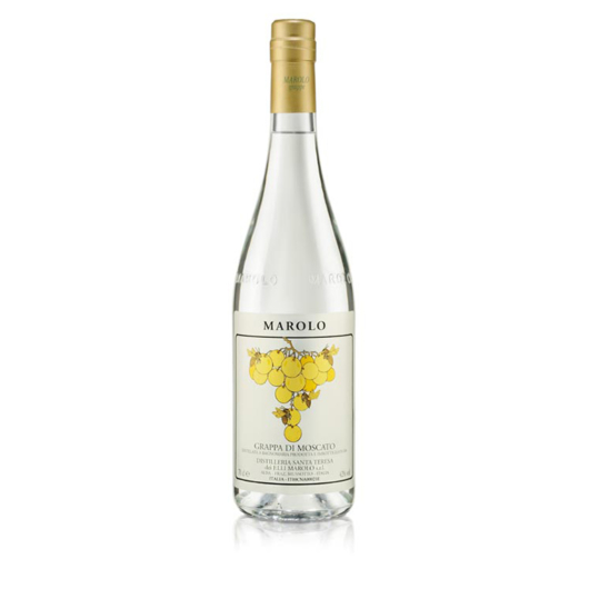 Marolo: Grappa di Moscato / 42 % vol / 0,7 Liter-Flasche