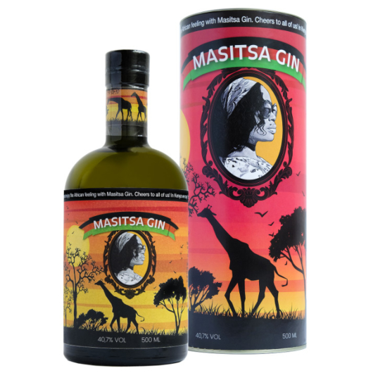 Masitsa Gin No 1 / 40,7 % vol / 0,5 Liter-Flasche