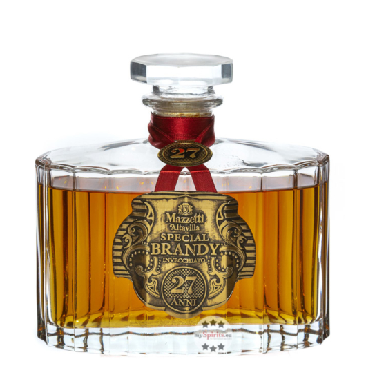 Mazzetti d'Altavilla Special Brandy Invecchiato 27 Anni / 43 % Vol. / 0,7 Liter-Flasche in Samtbeutel