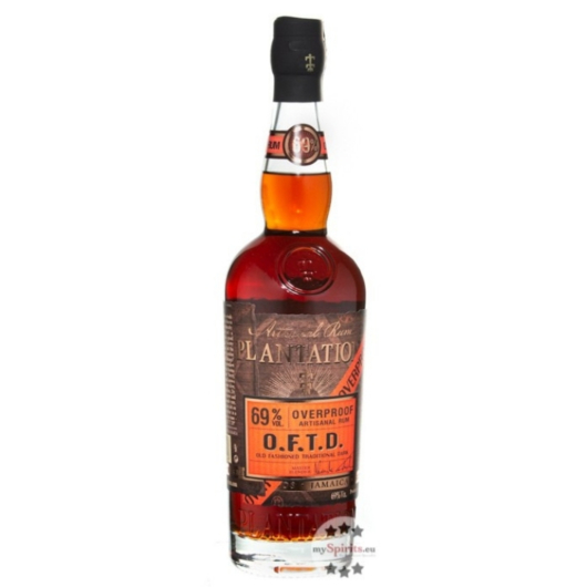 Plantation Overproof Rum O.F.T.D. / 69 % vol / 1,0 Liter-Flasche