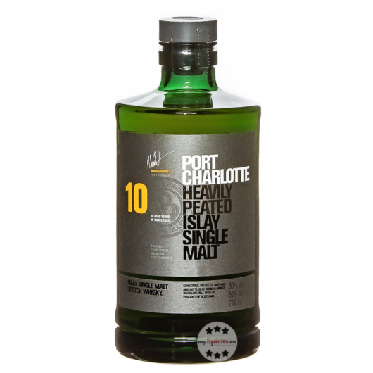Port Charlotte 10 Jahre Heavily Peated Islay Single Malt Scotch Whisky / 50 % Vol. / 0,7 Liter in Geschenkdose