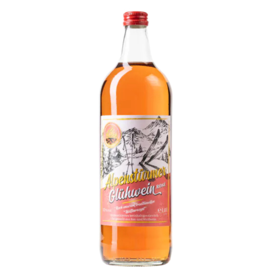Prinz Alpenstürmer Glühwein Rosé / 10 % vol / 1,0 Liter-Flasche