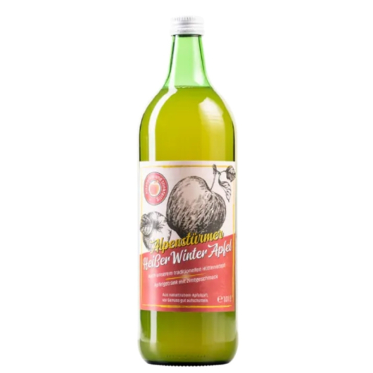 Prinz Alpenstürmer Heißer Winterapfel (alkoholfrei) / 0 % vol / 1,0 Liter-Flasche