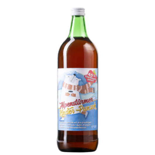 Prinz Alpenstürmer Kinderpunsch (alkoholfrei) / 0 % vol / 1,0 Liter-Flasche