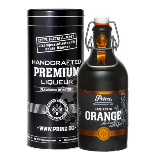 Prinz Nobilant Orange Liqueur in Metalldose / 37,7 % vol / 0,5 Liter-Flasche