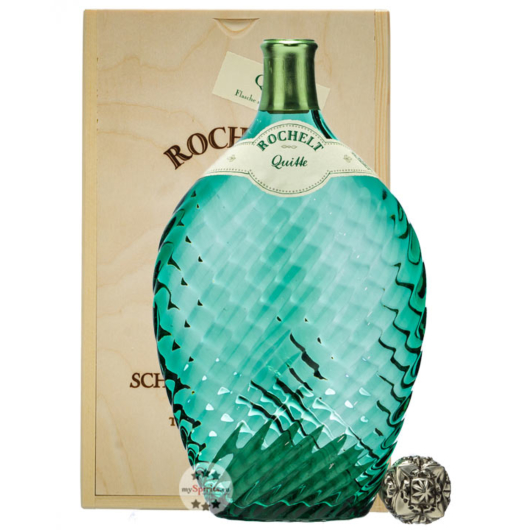 Rochelt Quitte Edelbrand / 50 % Vol. / 0,7 Liter-Flasche in Holzschatulle inkl. 12,00 € Pfand
