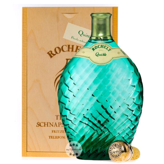 Rochelt Quitte edler Quittenbrand aus Österreich / 50 % vol. 0,35 Liter in Holzkiste inkl. 10,00 € Pfand
