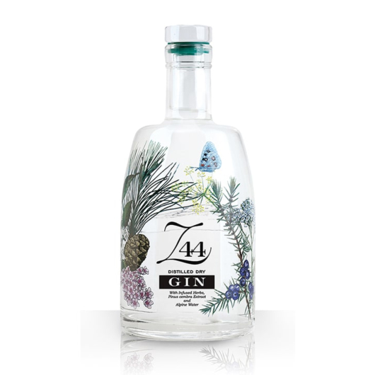 Roner Z44 Dry Gin / 44 % vol / 0,7 Liter-Flasche