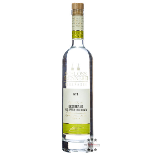Schlossbrennerei Tegernsee No. 1 Obstbrand aus Äpfeln und Birnen / 40 % Vol. / 0,7 Liter-Flasche
