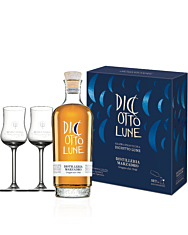 Marzadro Set "Insieme Lune" Grappa Diciotto Lune + 2 Kelche / 41 % Vol. / 0,5 Liter-Flasche