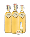 3 x Prinz: Alte Williams-Christ-Birne / 41 % Vol. / 3 x 1,0 Liter-Flaschen + gratis 0,02 Liter-Miniatur