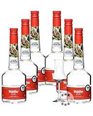 6 x Unterthurner Waldler Original Kombi / 39 % Vol. / 6 x 0,7 Liter-Flasche + 1 x gratis mySpirits Schnapskelch