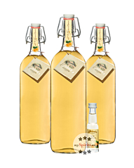 3 x Prinz Alte Marille / 41 % Vol. / 3 x 1,0 Liter +1 x 0,02 L Miniatur
