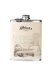 Prinz Flachmann Bodensee - Alte Erdbeere / 41 % vol / 0,2 Liter-Flasche aus Edelstahl