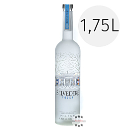Belvedere Vodka Set 1,75l Flasche + 2 Gläser + Brille + Schwarzlicht Set  40%Vol.
