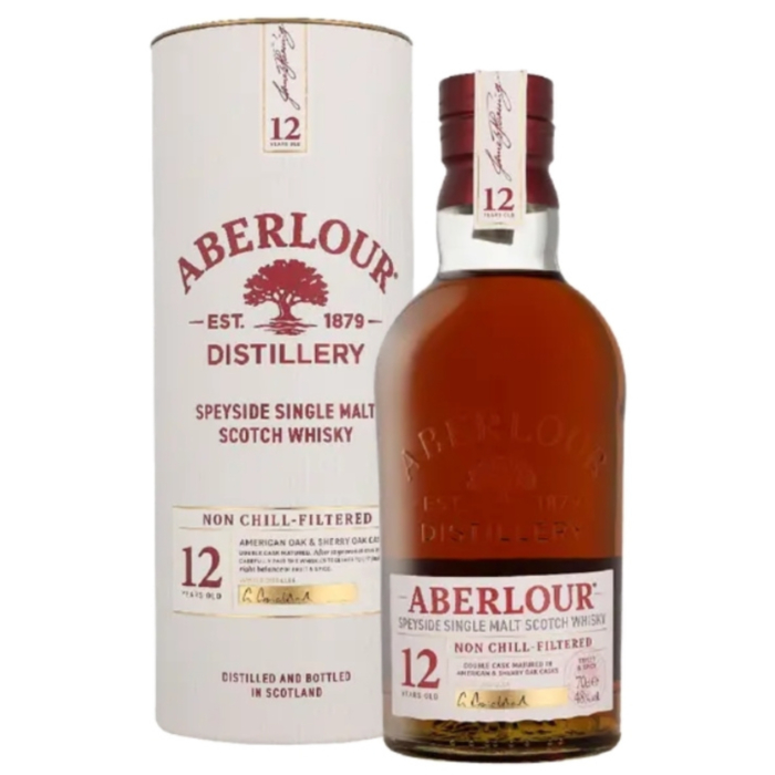 Aberlour 12 Jahre Non Chill Filtered Highland Single Malt Whisky / 48 % Vol. / 0,7 Liter-Flasche