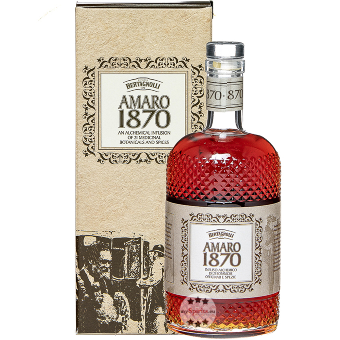 Bertagnolli Amaro 1870 / 27 % Vol. / 0,7 Liter-Flasche in Geschenkbox