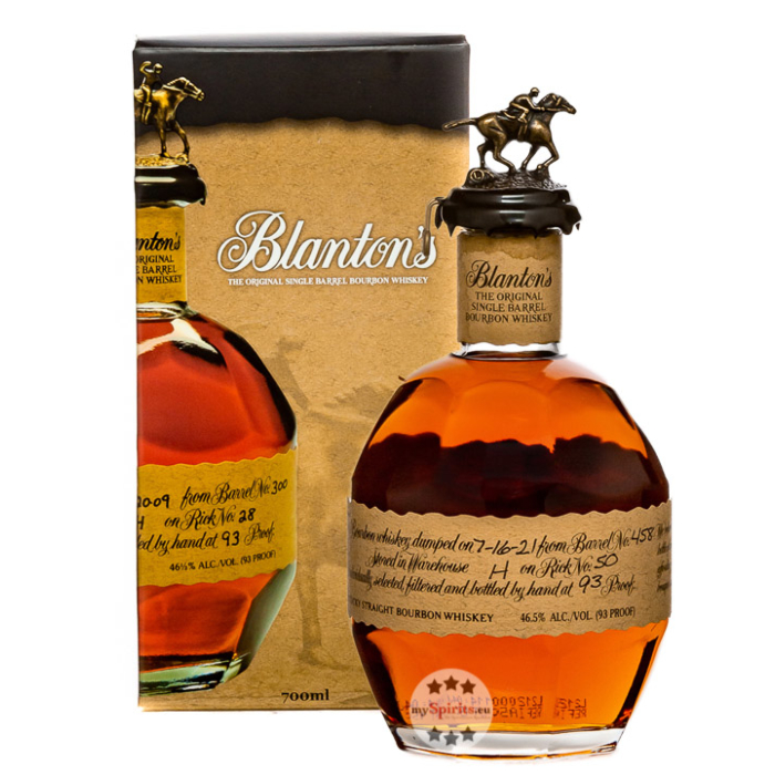Blanton's Original Single Barrel Bourbon Whiskey / 46,5 % Vol. / 0,7 Liter-Flasche in Geschenkbox