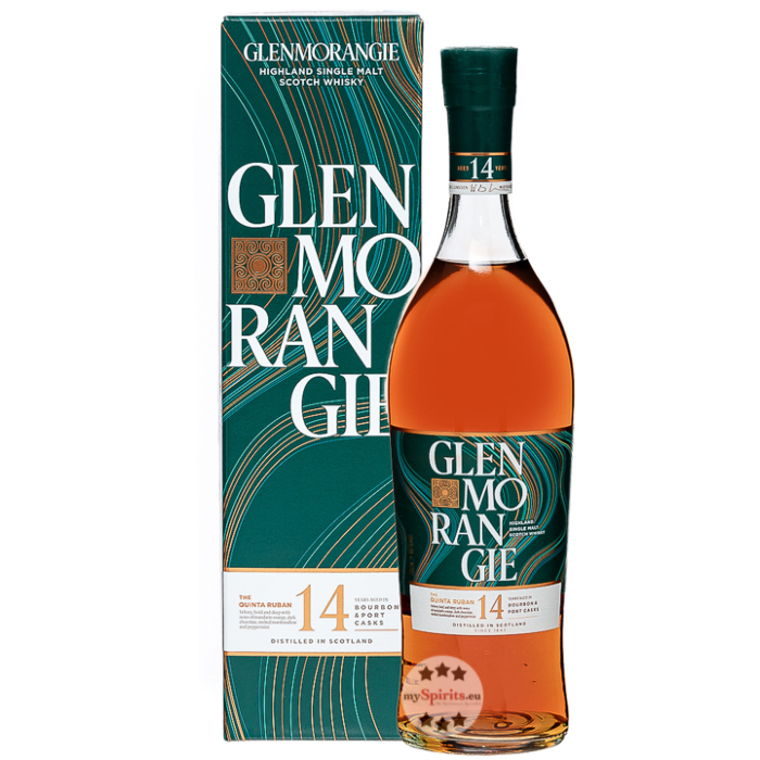 Glenmorangie The Quinta Ruban 14 Years Port Cask Finish Single Malt Whisky / 46 % Vol. / 0,7 Liter-Flasche in Geschenkbox