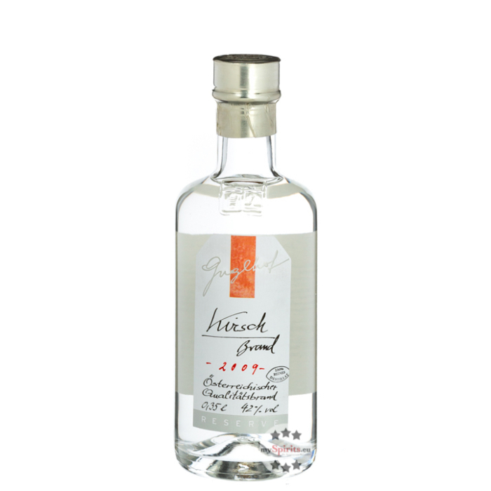 Guglhof: Kirsch Brand - Jahrgangsbrand / 42 % Vol. / 0,35 Liter - Flasche 