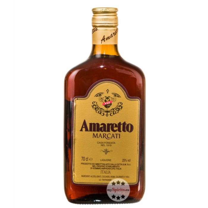 Marcati Amaretto Likör / 25 % Vol. / 0,7 Liter-Flasche
