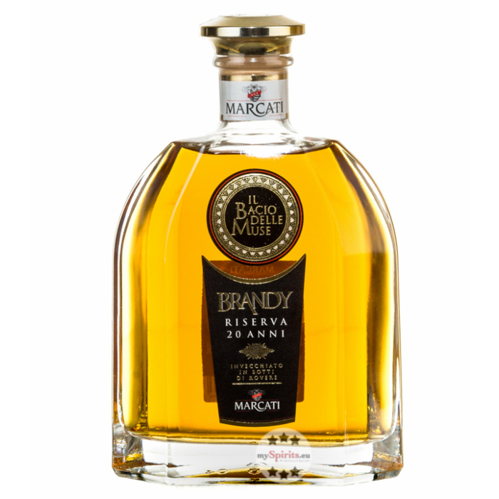 Marcati Brandy 20 Jahre „Il Bacio delle Muse“ / 40 % Vol. / 0,7 Liter-Flasche