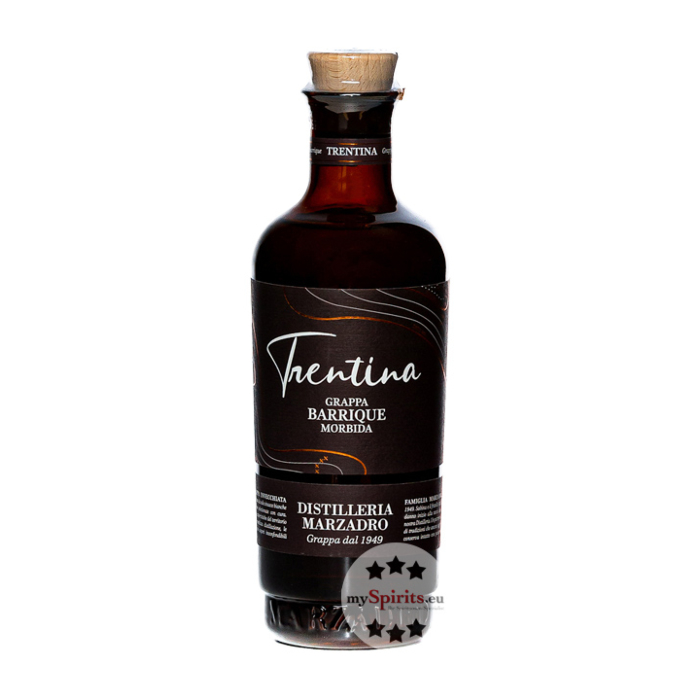 Marzadro: La Trentina Barrique Grappa Morbida / 41 % Vol. / 0,2 Liter-Flasche