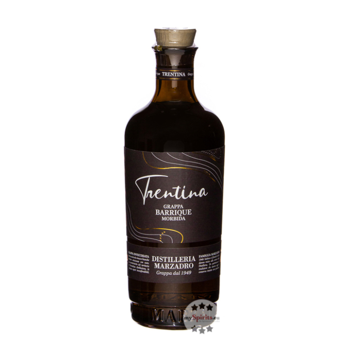 Marzadro Grappa La Trentina Morbida Barrique / 41 % Vol. / 0,7 Liter-Flasche