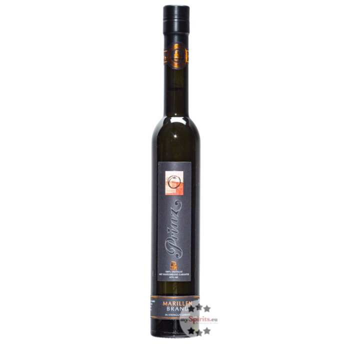 Prinz: Hafele Marillen Brand - im Steingut gereift / 43 % Vol. / 0,35 Liter - Flasche