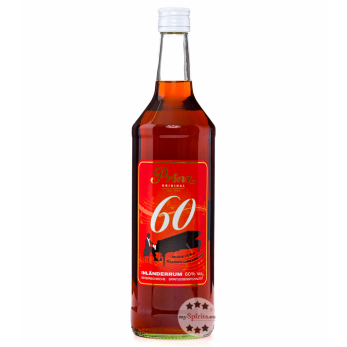Prinz: Inländer Rum 60 % - Österreichisches Kultgetränk / 60 % Vol. / 1,0 Liter-Flasche