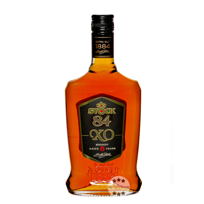 Stock 84 XO Brandy Aged 8 Years Geschenkset mit 2 Gläsern / 40 % Vol. / 0,7 Liter-Flasche