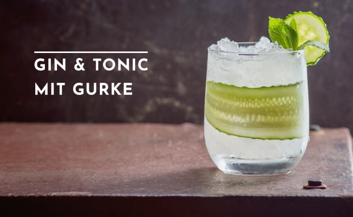 Gin Tonic mit Gurke zum Welt-Gurken-Tag