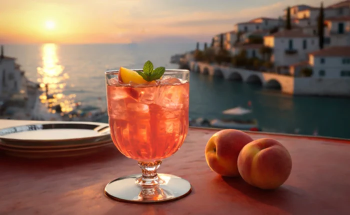 Pfirsich Spritz Rezept – fruchtige Aperol-Alternative mit Prosecco