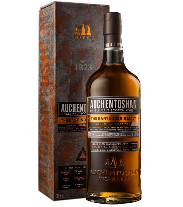 Auchentoshan The Bartender's Malt Annual Ltd. Edition Lowland Single Malt Scotch Whisky / 47 % vol / 0,7 l in Geschenkbox