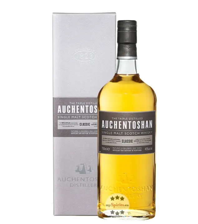 Auchentoshan Classic Lowland Single Malt Scotch Whisky / 40 % Vol. / 0,7 Liter-Flasche in Geschenkkarton