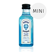 Gin: Bombay Sapphire London Dry Gin / 40% Vol. / 0,05 Liter-Flasche