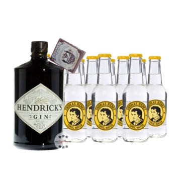 Hendrick’s Small Batch Gin (44% Vol., 0,7 L) & 11 x Thomas Henry Tonic Water (0,2 L)
